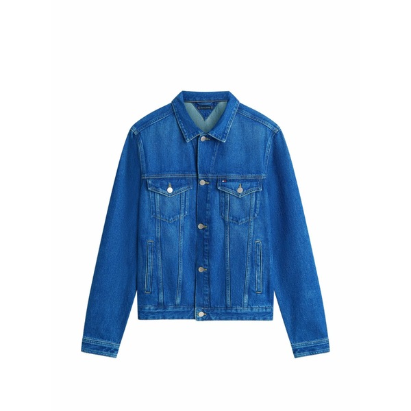 トミー ヒルフィガー メンズ ジャケット＆ブルゾン アウター Faded-wash denim jacket Blue