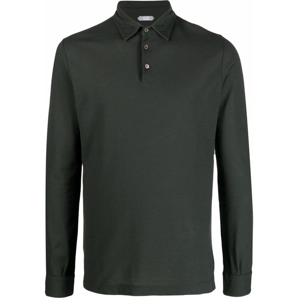 ザノーネ メンズ スポーツシャツ トップス Ice cotton polo shirt Green メンズファッション-ポロシャツ-トップス