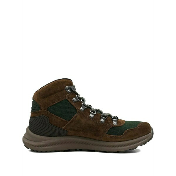 メレル メンズ スニーカー シューズ Suede leather lace-up trainers Brown