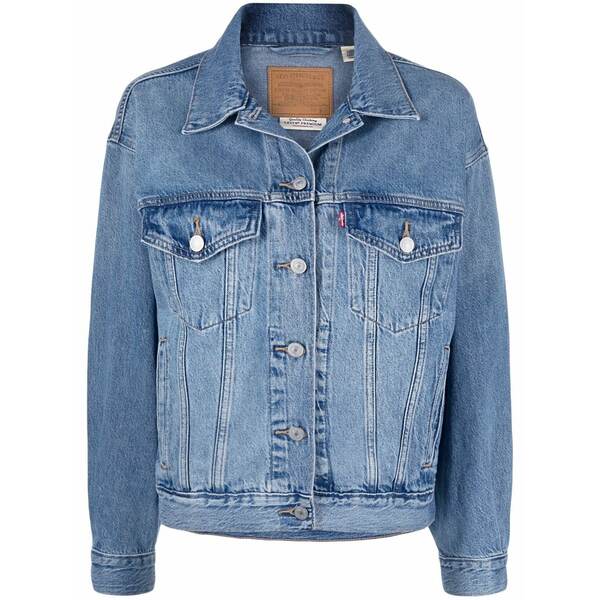 リーヴァイズジーンズ レディース ジーンズズボン下 ボトムス The original trucker denim jacket Blue