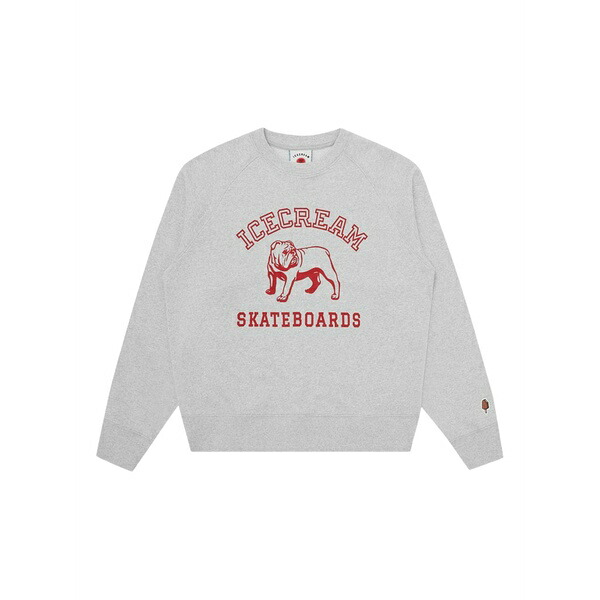 アイスクリーム メンズ パーカー・スウェットシャツ アウター Skateboards logo-print sweatshirt Grey|asty