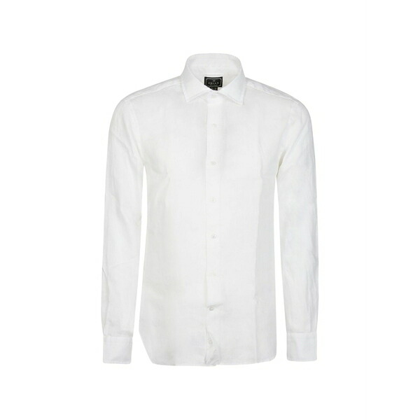 オリアン メンズ シャツ トップス Buttoned shirt White｜asty
