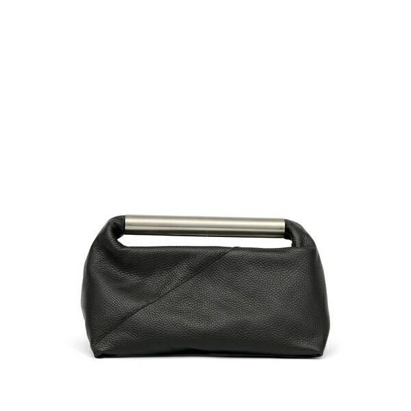 マルタンマルジェラ メンズ トートバッグ バッグ Metal-handle leather tote bag Black｜asty