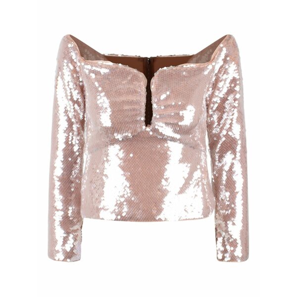 セルフ・ポートレイト レディース プルオーバー トップス Sequinned blouse Pink