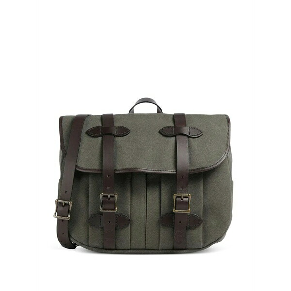 フィルソン メンズ ショルダーバッグ 御徒面子 Medium buckled shoulder bag Green