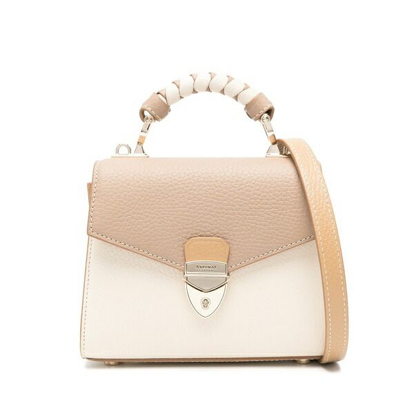 アスピナルオブロンドン レディース ハンドバッグ バッグ Mini mayfair top-handle bag Neutrals|asty