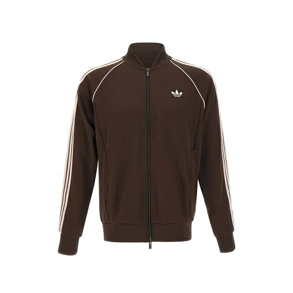 アディダス メンズ パーカー・スウェットシャツ アウター Sst side-stripe sweater Brown トップス-メンズファッション-パーカー