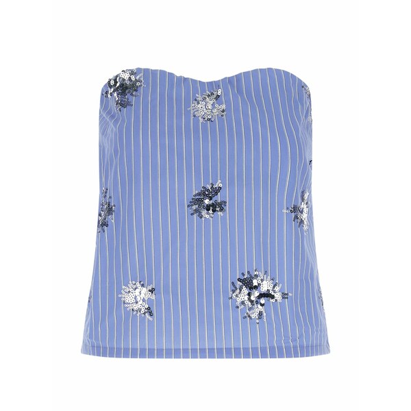 ル ツインズ レディース プルオーバー トップス Aura sequin-embellished striped top Blue