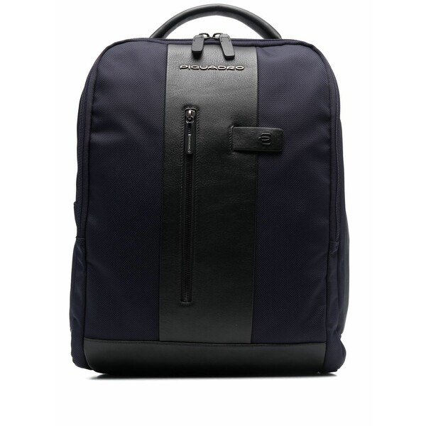 ピークアドロ  メンズ うしろ側容器に並べる・背嚢 御徒面子 Two-tone logo-patch backpack Blue