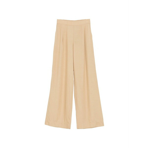 ディキシー レディース 心地好いズボン下 ボトムス Pleated wide-leg trousers Neutrals