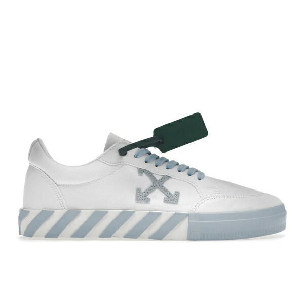 OFF-WHITE 象牙色 メンズ スニーカー  【OFF-WHITE Vulc Low Cotton White Light Blue】  大きさ US_M_13 White/Light Blue
