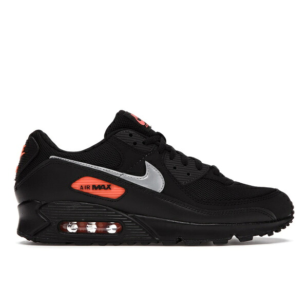 Nike ナイキ メンズ スニーカー  【Nike Air Max 90 Black Orange】  大きさ US_7.5(25.5糎) Black/Orange-Silver