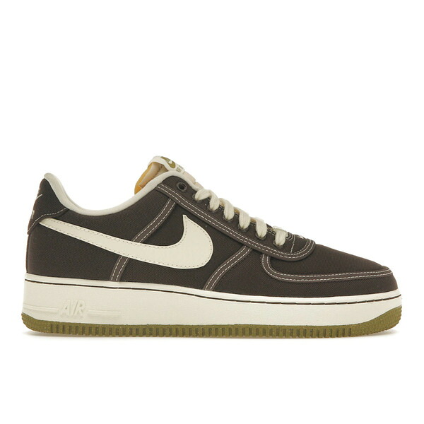 Nike ナイキ メンズ スニーカー 【Nike Air Force 1 Low '07 PRM Canvas Baroque Brown】 サイズ US_9.5(27.5cm) Baroque Brown/Coconut Milk/Pacific Moss｜asty