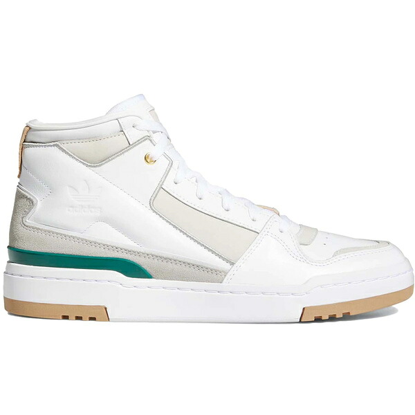adidas アディダス メンズ スニーカー  【adidas Forum Luxe Mid White Collegiate Green Gum】  大いさ US_10(28.0糎) Cloud White/Collegiate Green/Grey One