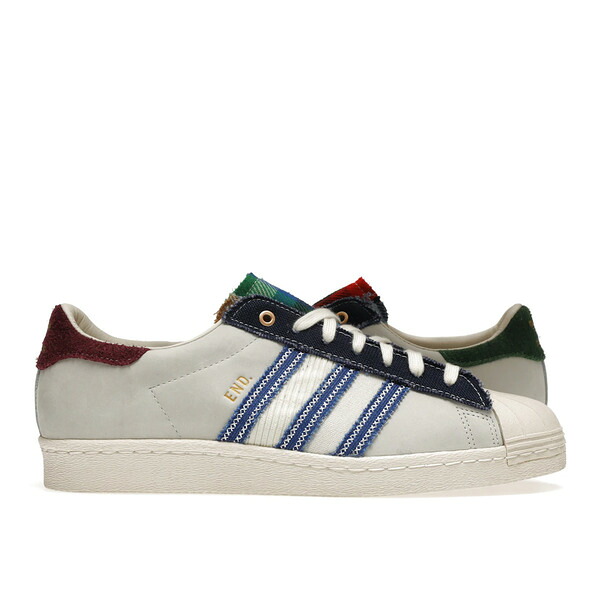 adidas アディダス メンズ スニーカー  【adidas Superstar 80s END. Alternative Luxury】  大きさ US_10(28.0糎) Off White/Night Indigo/Red