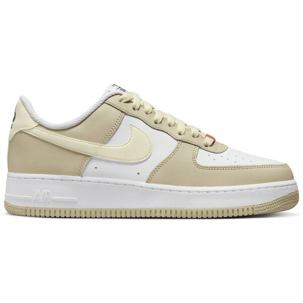 Nike ナイキ メンズ スニーカー  【Nike Air Force 1 Low \u002707 Coconut Milk Rattan】  大きさ US_7.5(25.5珊) Rattan/Coconut Milk-White-Team Orange