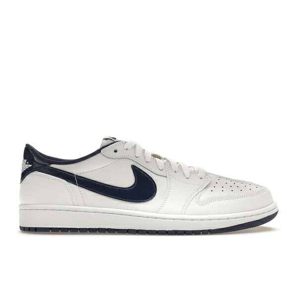 Jordan ジョーダン メンズ スニーカー  【Jordan 1 Retro Low Metallic Blue】  大きさ US_10.5(28.5珊) White/Midnight Navy