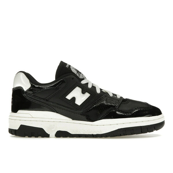 New Balance ニューバランス メンズ スニーカー 【New Balance 550 Black Sea Salt Patent】 サイズ US_6.5(24.5cm) Black/Sea Salt｜asty