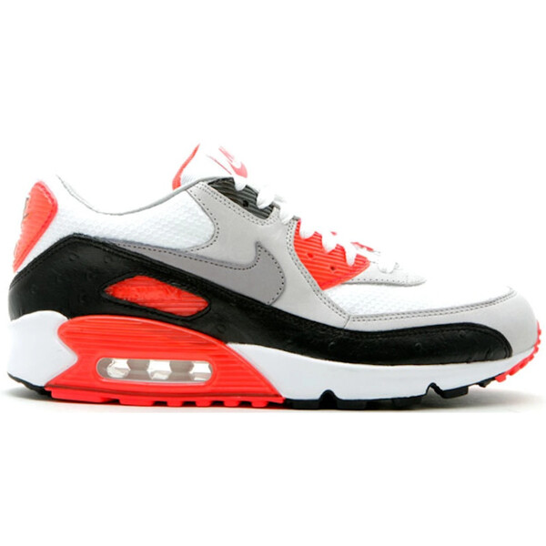 Nike ナイキ メンズ スニーカー  【Nike Air Max 90 Infrared Ostrich】  大きさ US_9(27.0珊) White-Cement Grey-Black-Infrared