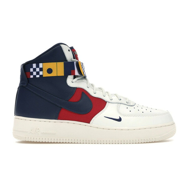 Nike ナイキ メンズ スニーカー  【Nike Air Force 1 High Nautical Redux】  大きさ US_10(28.0糎) Sail/Midnight Navy-Gym Red-Midnight Navy-University Gold