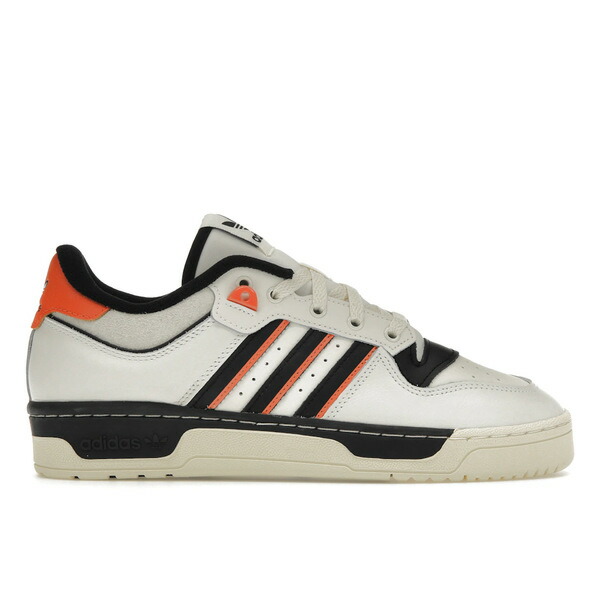 adidas アディダス メンズ スニーカー  【adidas Rivalry 86 Low White Black Semi Impact Orange】  大いさ US_12.5(30.5糎) Cloud White/Core Black/Semi Impact Orange
