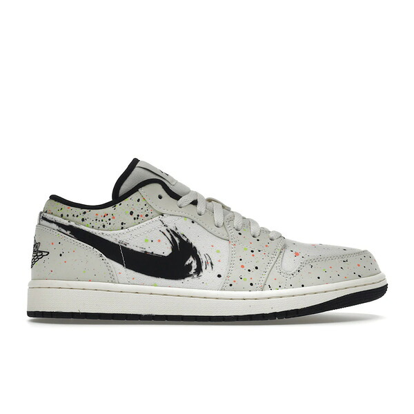 Jordan ジョーダン メンズ スニーカー  【Jordan 1 Low Brushstroke】  大きさ US_M_14 Natural/Black-Multi
