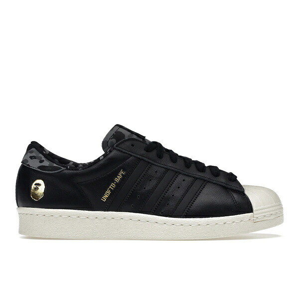 adidas アディダス メンズ スニーカー  【adidas Superstar 80s Undefeated Bape Black】  大きさ US_7(25.0珊) Core Black/Core Black/Core White