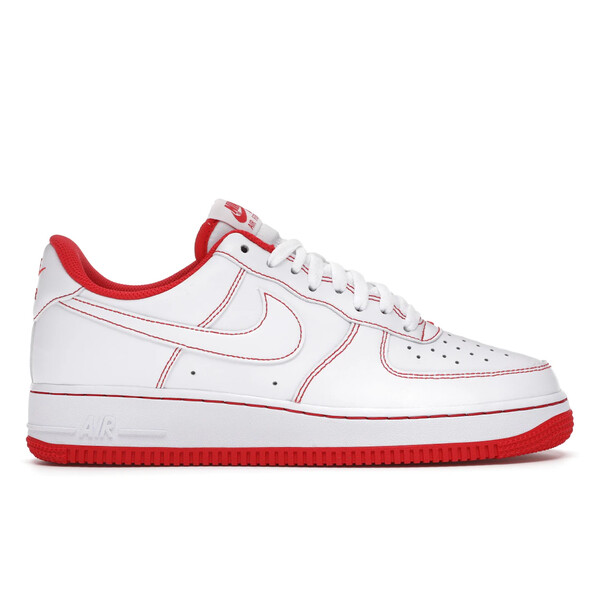 Nike ナイキ メンズ スニーカー  【Nike Air Force 1 Low \u002707 White University Red】  大きさ US_7(25.0珊) White/University Red/White