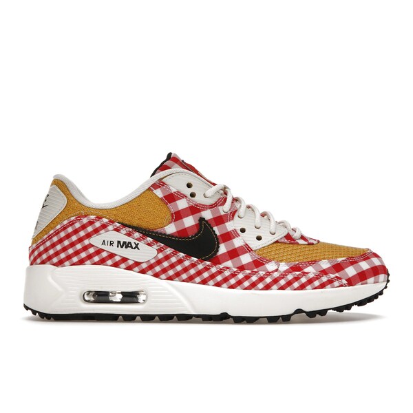 Nike ナイキ メンズ スニーカー  【Nike Air Max 90 Golf NRG Picnic】  大いさ US_9.5(27.5糎) University Red/Sail/Sanded Gold/Black