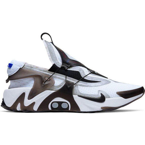 Nike ナイキ メンズ スニーカー  【Nike Adapt Huarache White Black (UK Charger)】  大きさ US_8.5(26.5珊) White/Black-Bright Crimson-Racer Blue