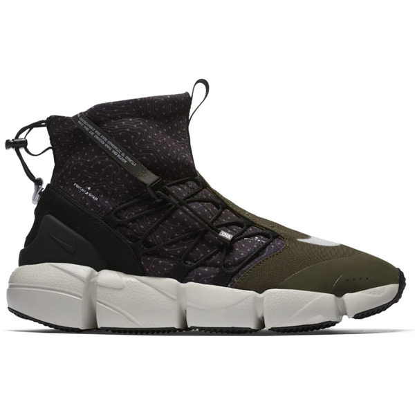Nike ナイキ メンズ スニーカー  【Nike Air Footscape Mid Utility Cargo Khaki】  大きさ US_7.5(25.5珊) Black/White-Cargo Khaki-Light Bone