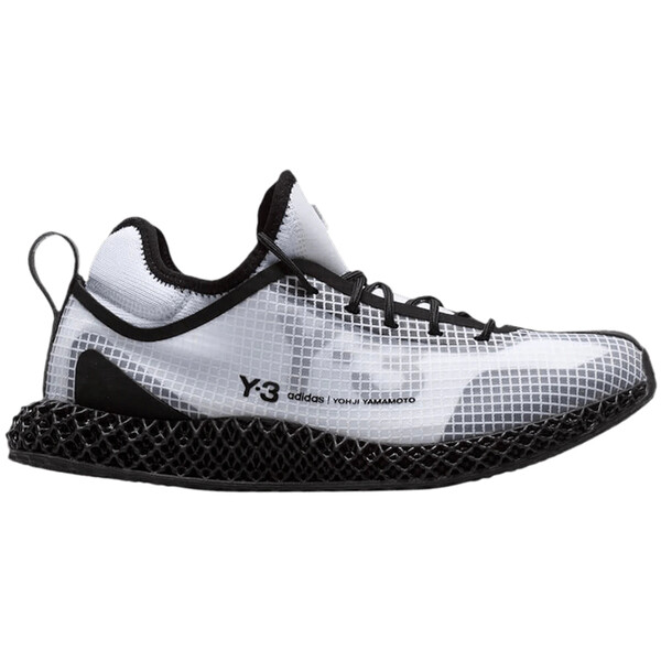 adidas アディダス メンズ スニーカー  【adidas Y-3 Runner 4D IO White Black】  大きさ US_7.5(25.5珊) Core Black/Chalk White