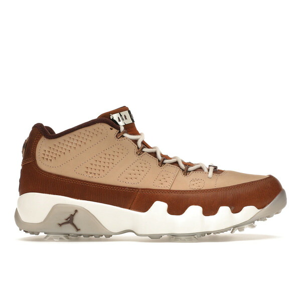Jordan ジョーダン メンズ スニーカー 【Jordan 9 Retro Low Golf Happy Life Wood Woodgrain】 サイズ US_M_13 Hemp/Earth/Burnt Sunrise/White/Light Iron Ore｜asty