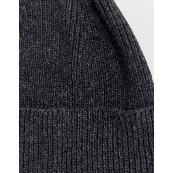 超人気 専門店 エイソス レディース 帽子 アクセサリー ASOS DESIGN fisherman rib beanie hat in  polyester - GRAY Charcoal gray www.agroservet.com