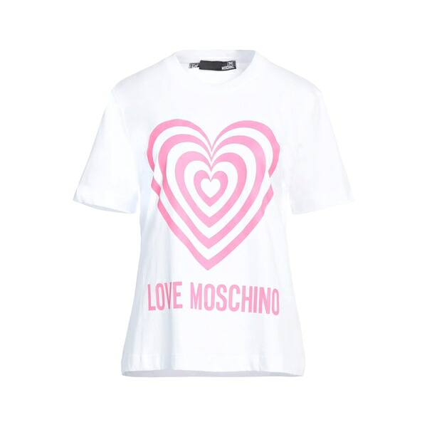 【送料無料】 モスキーノ レディース Tシャツ トップス T-shirts White