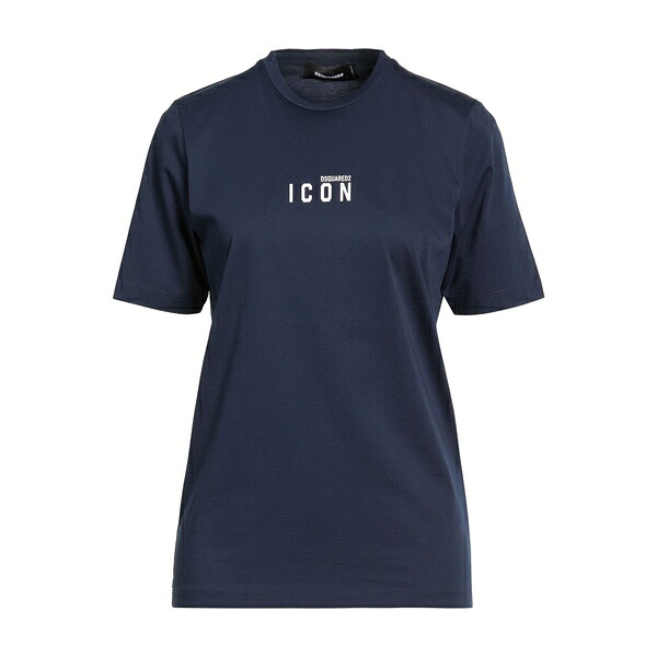 【送料無料】 ディースクエアード レディース Tシャツ トップス T-shirts Blue｜asty