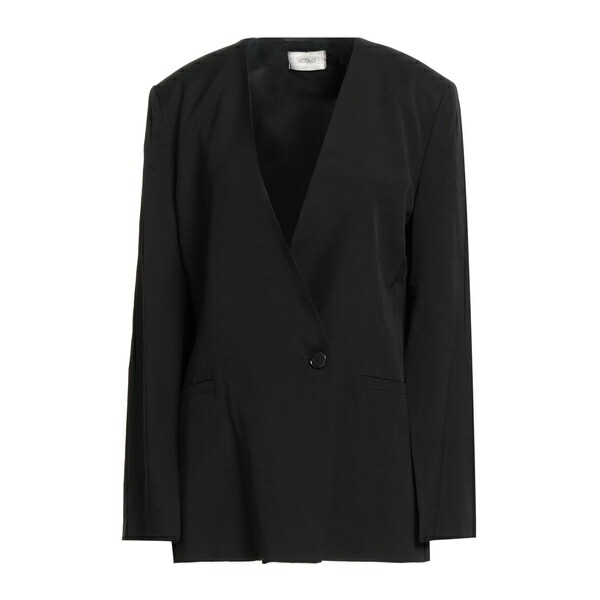 【送料無料】 ヴィコロ レディース ジャケット＆ブルゾン アウター Blazers Black｜asty