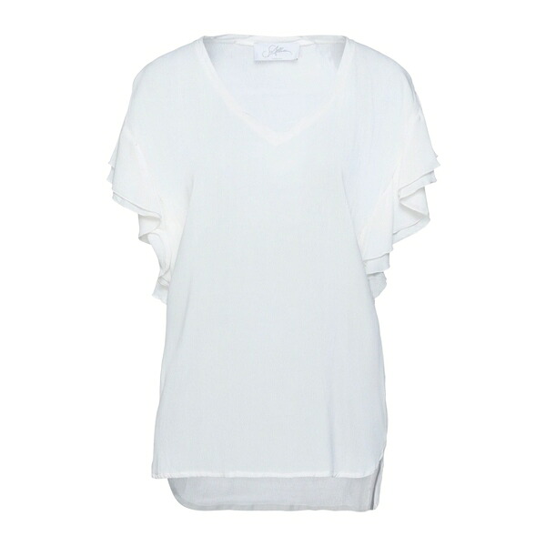 【貨物輸送無料】 ソーアリュール レディース ティーシャツ トップス Tops White Tシャツ・カットソー-トップス