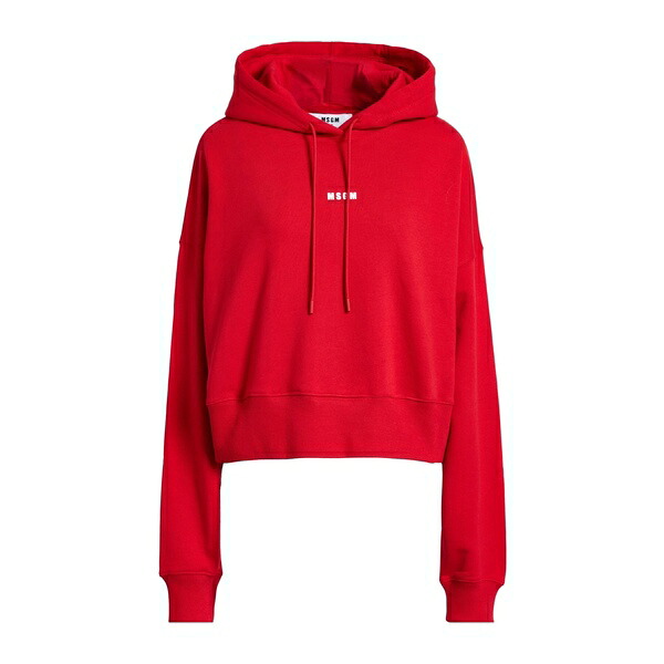 【貨物輸送無料】 エムエスジイエム レディース パーカー・スウェットシャツ アウター Sweatshirts Red
