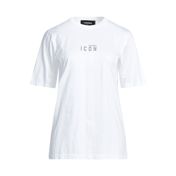 【送料無料】 ディースクエアード レディース Tシャツ トップス T-shirts White