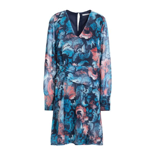 【送料無料】 ピンコ レディース ワンピース トップス Mini dresses Blue