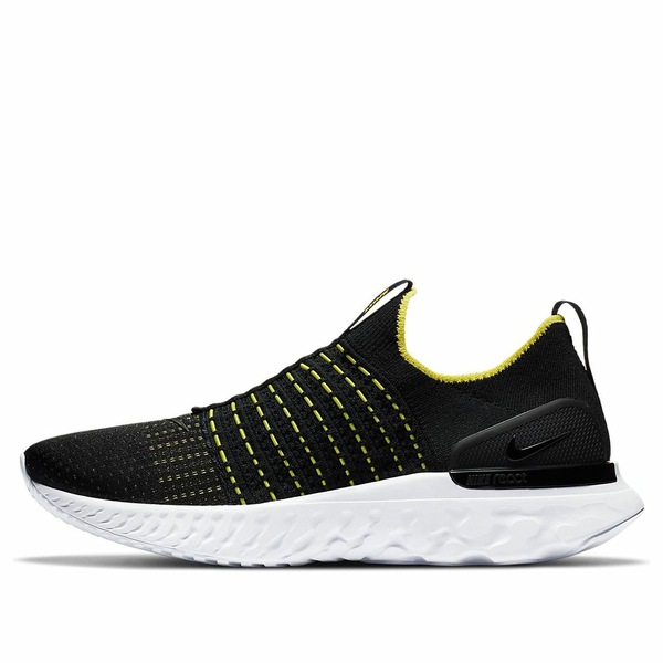 Nike ナイキ メンズ スニーカー 【Nike React Phantom Run Flyknit 2 'Black Sonic Yellow' CJ0277-004】 サイズ US_12(30.0cm)｜asty