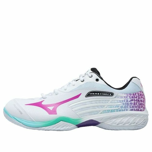 Mizuno ミズノ メンズ スニーカー 【Mizuno Wave Claw 'White Green Purple' 71GA211030】 サイズ US_8(26.0cm)|asty