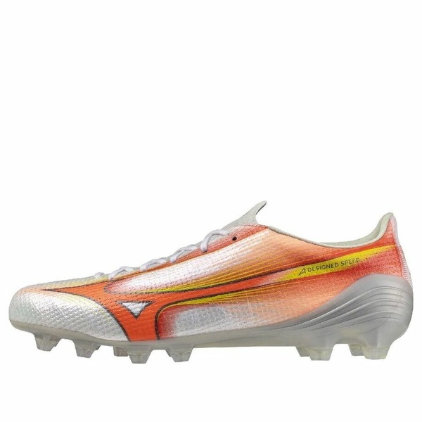 Mizuno ミズノ メンズ スニーカー 【Mizuno Alpha III Japan 'White Orange Yellow' P1GA266054】 サイズ US_10.5(28.5cm)｜asty