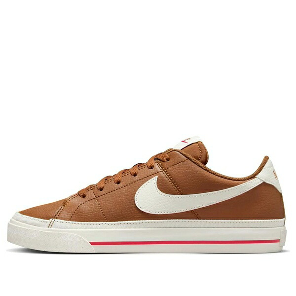 Nike ナイキ レディース スニーカー Light British Tan/Fire Red/Sail 【(WMNS) Nike Court Legacy Next Nature \u0027Light British Tan Fire Red Sail\u0027 DH3161-200】  大きさ US_6.5(23.5糎)