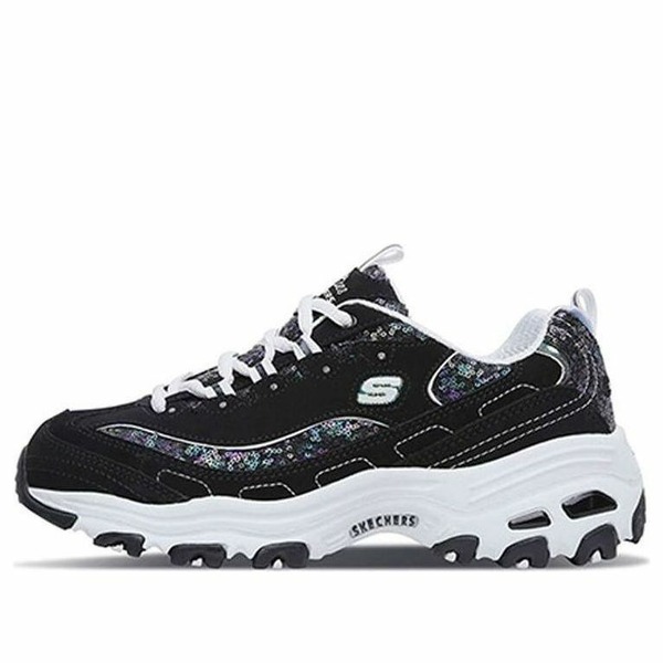 Skechers スケッチャーズ レディース スニーカー Black 【(WMNS) Skechers D\u0027Lites Low-Top Sneakers Black/White 11916-BKW】  大いさ US_9(26.0珊) スニーカー-レディース靴