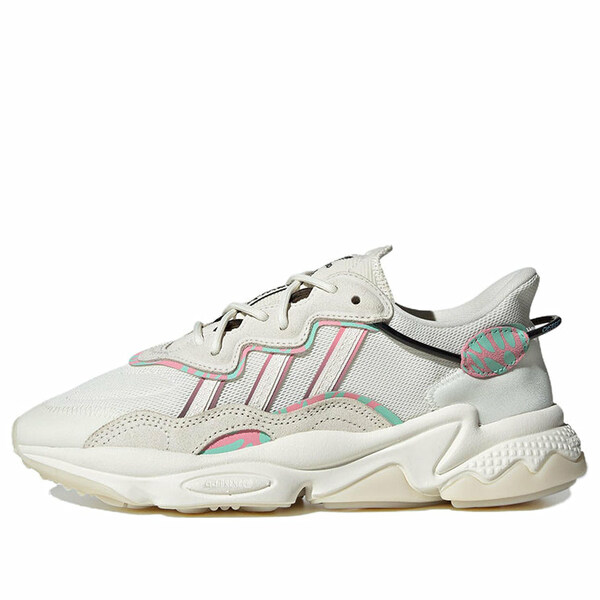 adidas アディダス レディース スニーカー Off White/Off White/Core Black 【(WMNS) adidas Ozweego Shoes 'FUN(GI)' HQ1858】 サイズ US_W_4.5｜asty