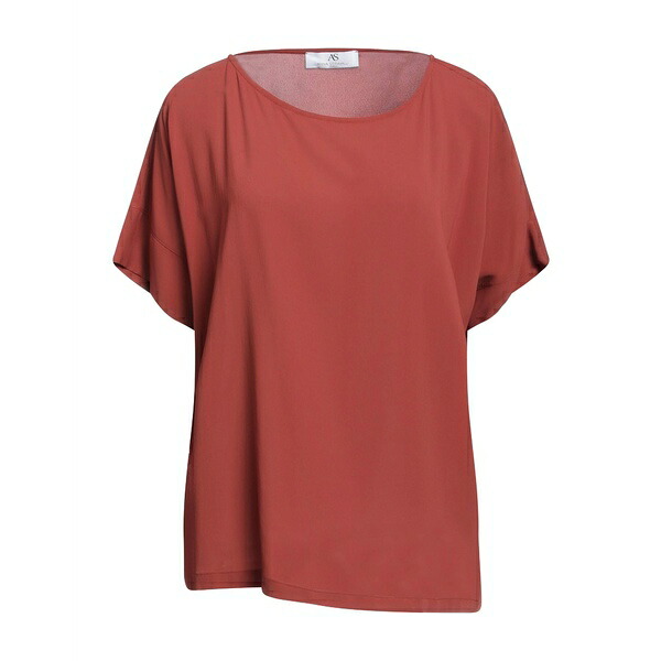 【送料無料】 アンナ セラヴァッリ レディース Tシャツ トップス Tops Brown