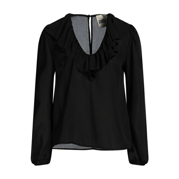 【送料無料】 アニエバイ レディース Tシャツ トップス Tops Black