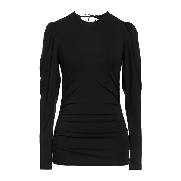 【送料無料】 ピンコ レディース Tシャツ トップス T-shirts Black|asty